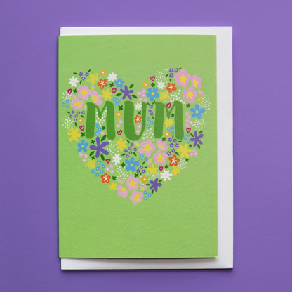 MUM Heart Greeting Card