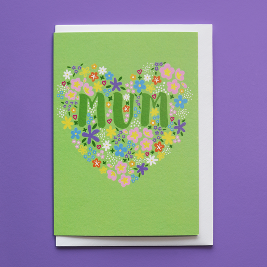 MUM Heart Greeting Card