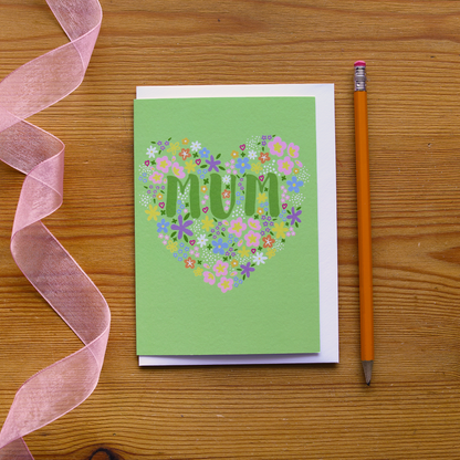 MUM Heart Greeting Card
