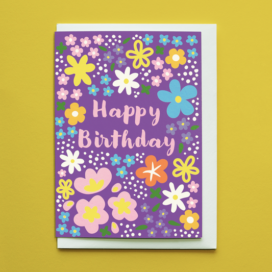 Blooms in bold Greeting Card