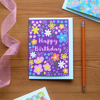 Blooms in bold Greeting Card