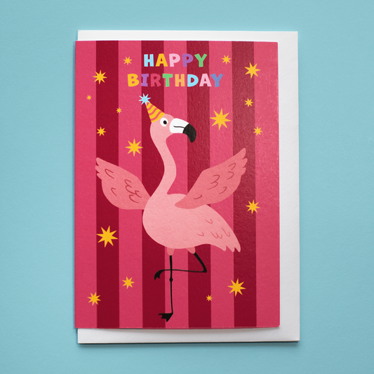 Party Animal Flamingo Birthday Card