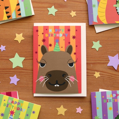 Party Animal Capybara Birthday Card