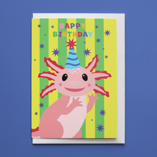 Party Animal Axolotl Birthday Card