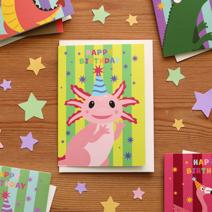 Party Animal Axolotl Birthday Card