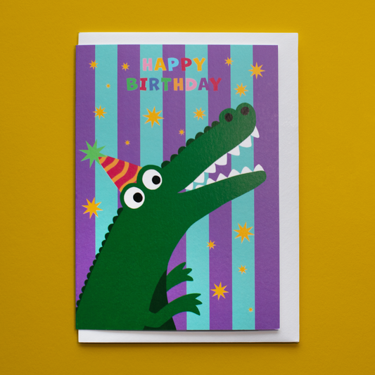 Party Animal Croc Birthday Card