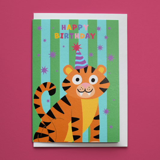 Party Animal Tiger Birthday Card