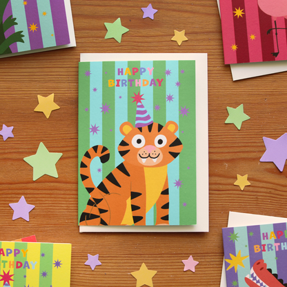 Party Animal Tiger Birthday Card