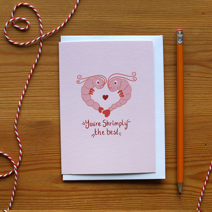 You're Shrimply the Best Greeting Card