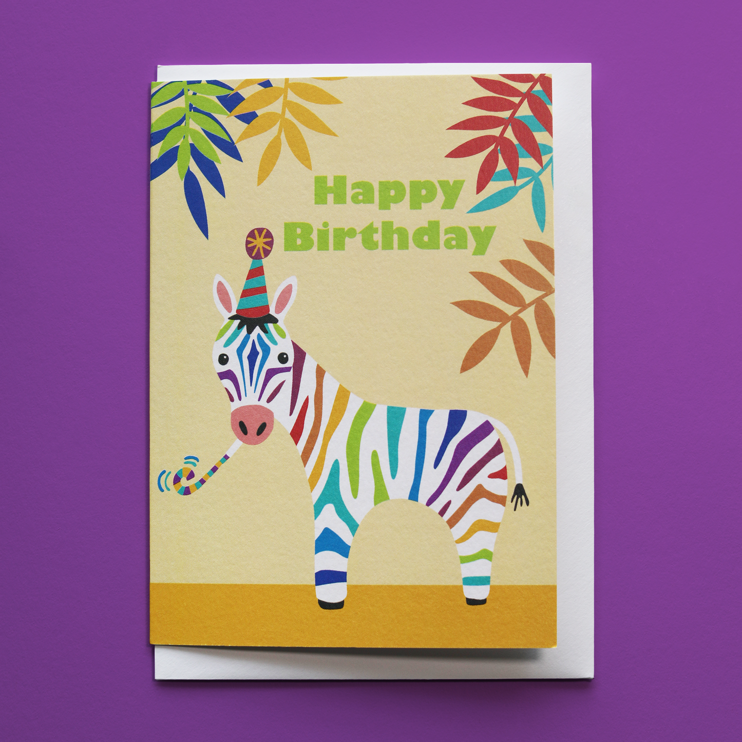 Zebra Greeting Card