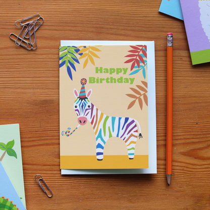 Zebra Greeting Card