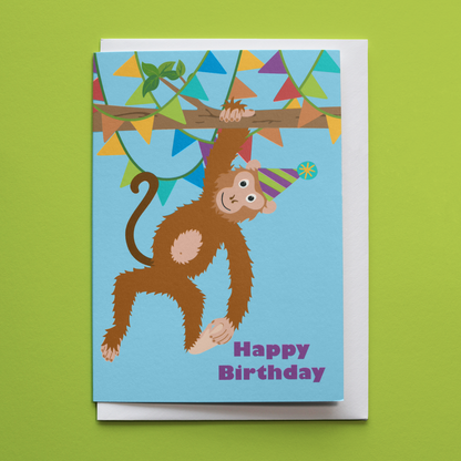 Monkeying Around Greeting Card